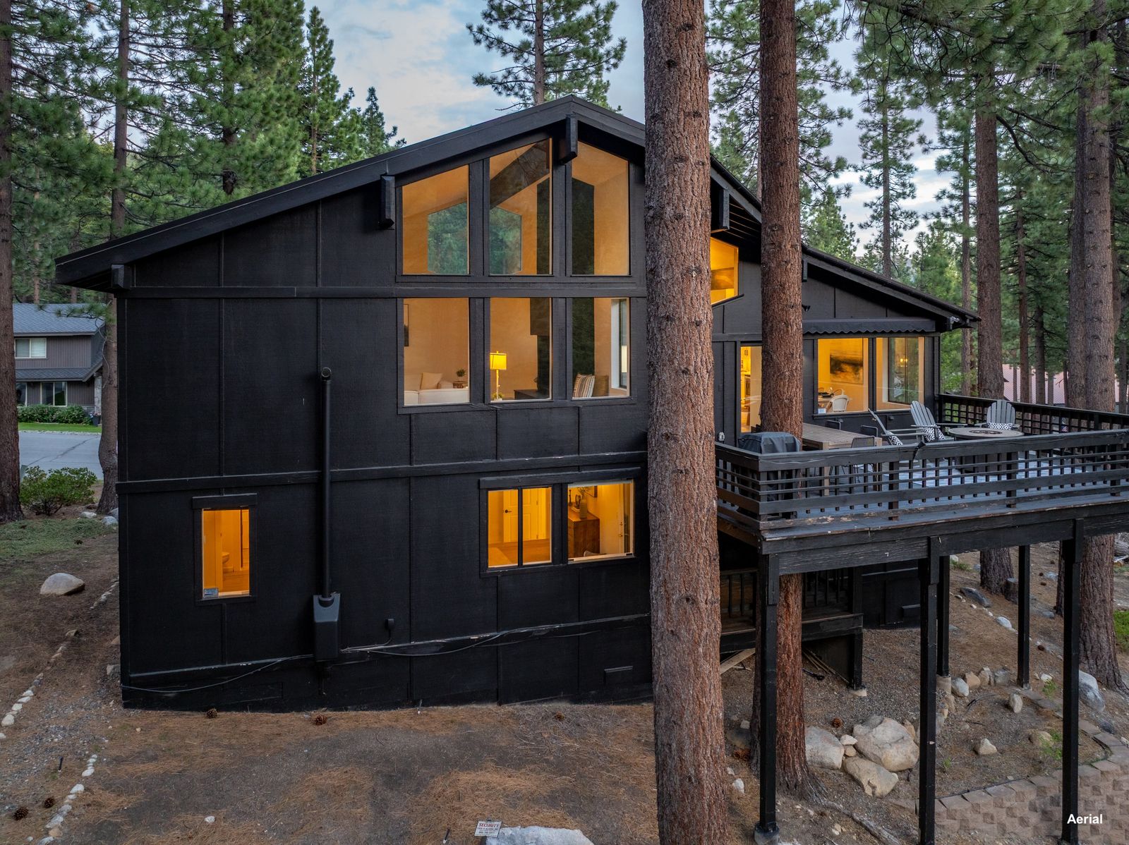 The rear elevation and deck of an Incline Village property — thoughtful design and orientation are key to preserving the main residence’s value when adding a secondary unit.